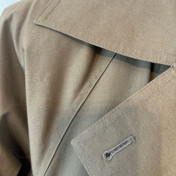 Ladies 1980s Retro Trench Coat Size 9/10 - Picture 9 of 13